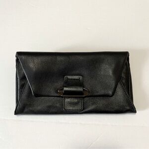 Kooba black soft leather clutch/wallet